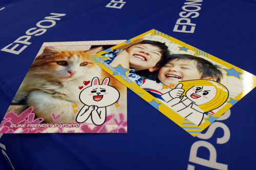 LINEカメラからデコレーションしてそのまま印刷した写真