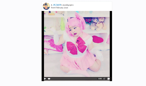 サイト上にはトップインスタグラマーの直近30日間の投稿のフォトムービーも紹介されています。